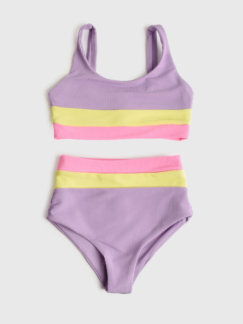 Beach Riot Girls' Little Mackenzie + Heidi Bikini Set - Saint Bernard