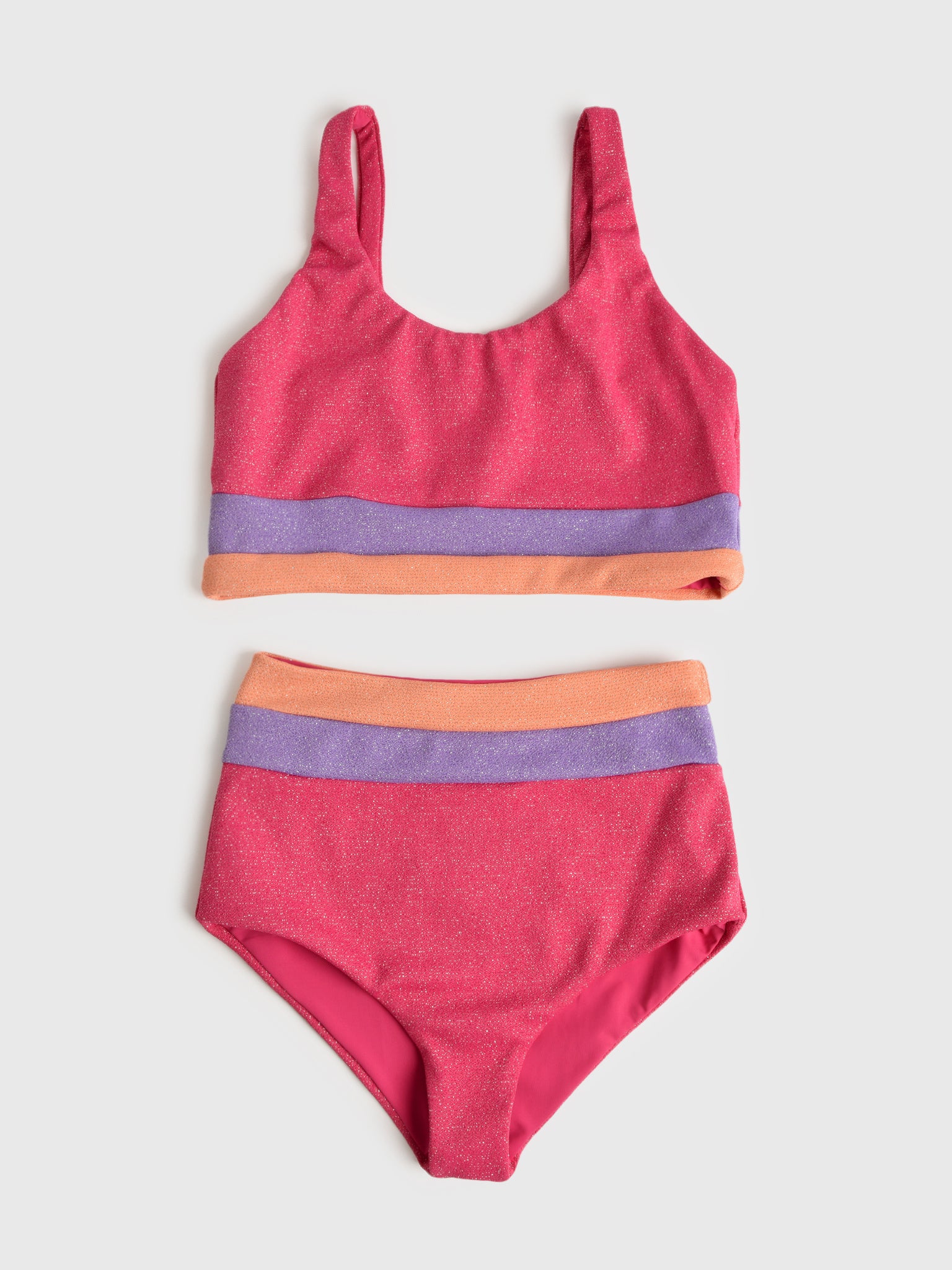 Beach Riot Girls' Little Mackenzie + Heidi Bikini Set - Saint Bernard