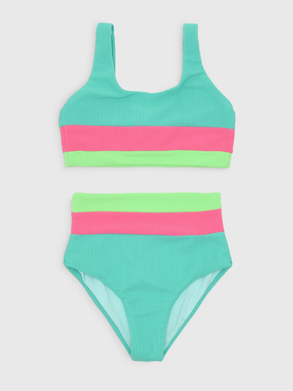 Beach Riot Girls' Little Mackenzie & Heidi Bikini Set - Saint Bernard