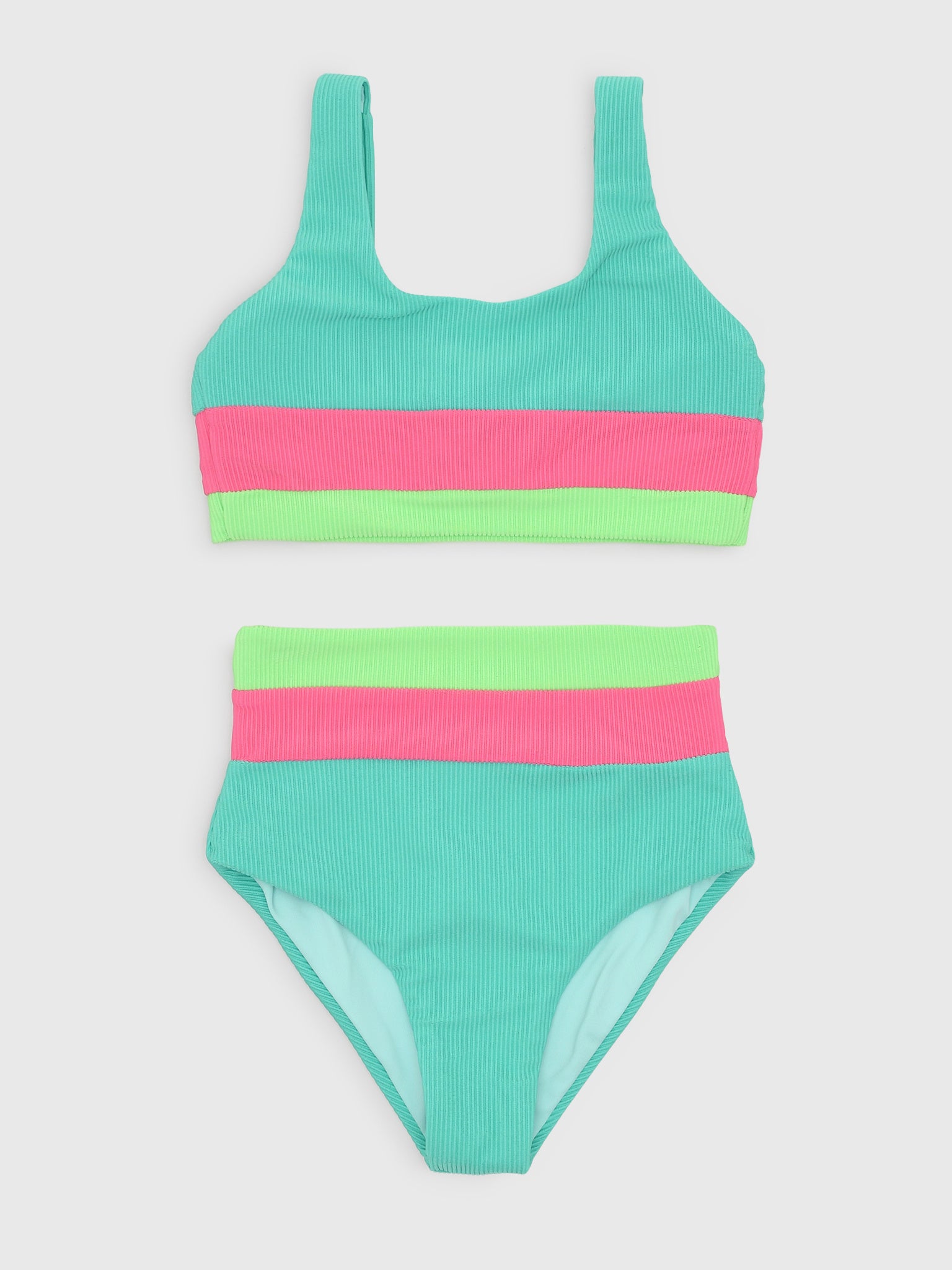 Beach Riot Girls' Little Mackenzie & Heidi Bikini Set - Saint Bernard