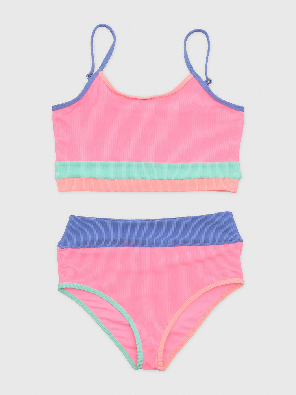Beach Riot Girls' Little Eva & Emmie Bikini Set - Saint Bernard