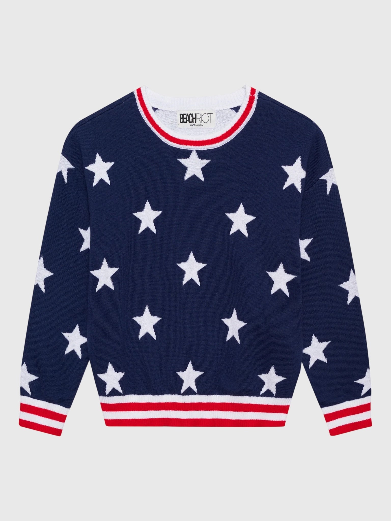 Beach Riot Girls' Little Callie Sweater - Saint Bernard