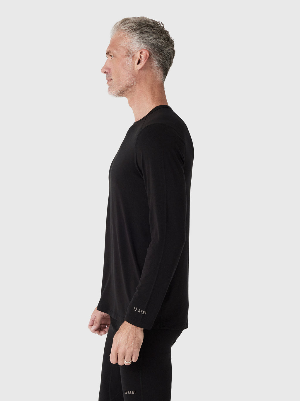 Le Bent Men's Midweight Crew Base Layer Top - Saint Bernard
