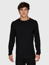 Le Bent Men's Midweight Crew Base Layer Top - Saint Bernard