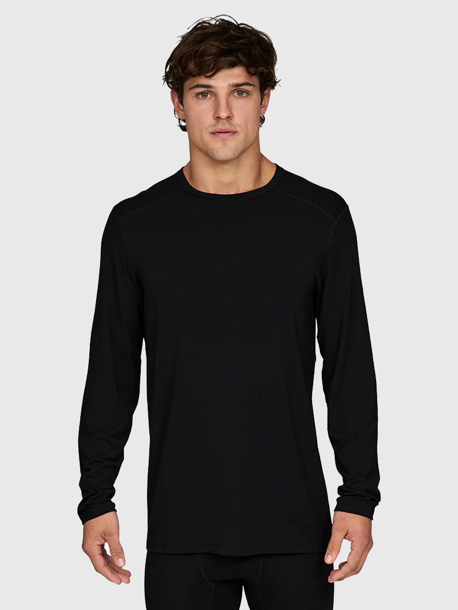 Le Bent Men's Midweight Crew Base Layer Top - Saint Bernard