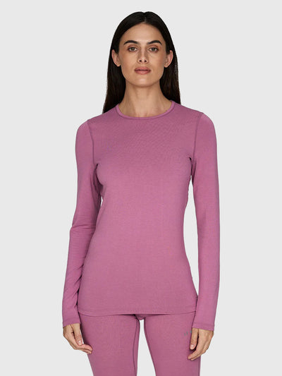 Le Bent Women's Midweight Crew Base Layer Top - Saint Bernard
