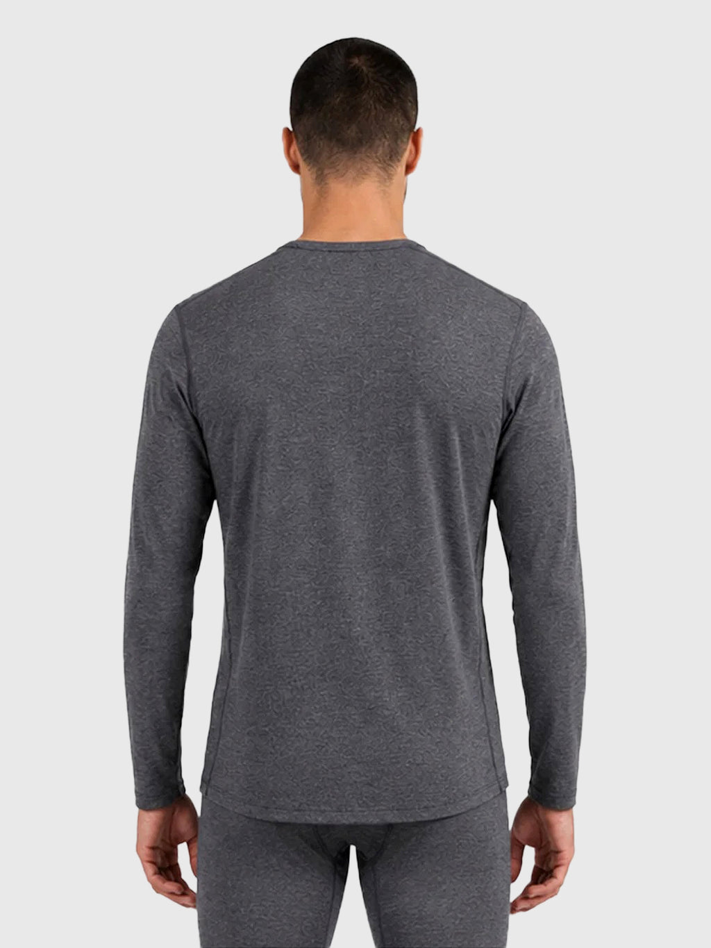 Le Bent Men's Heavyweight Grid Fleece Crew Base Layer Top - Saint Bernard