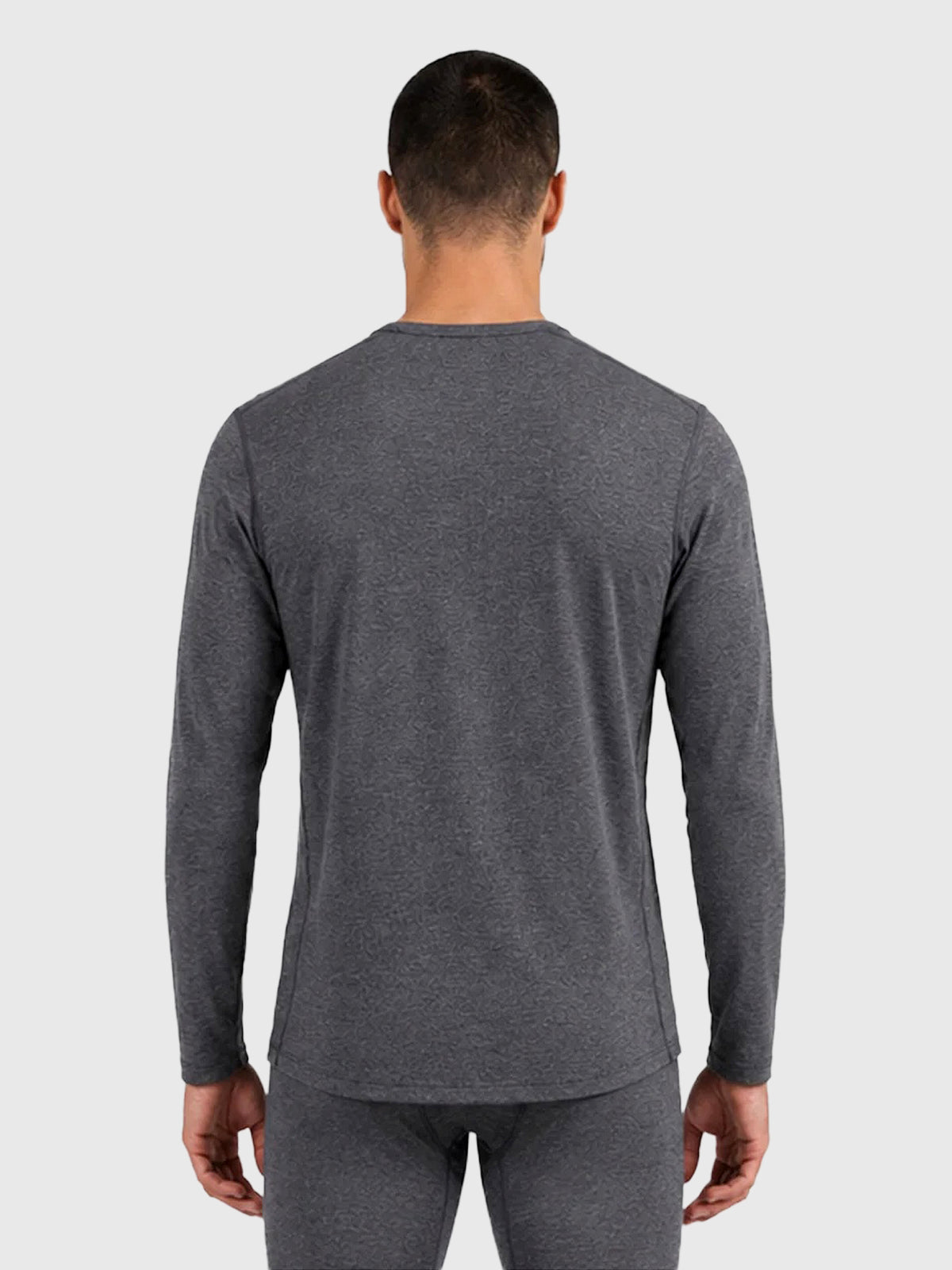 Le Bent Men's Heavyweight Grid Fleece Crew Base Layer Top - Saint Bernard