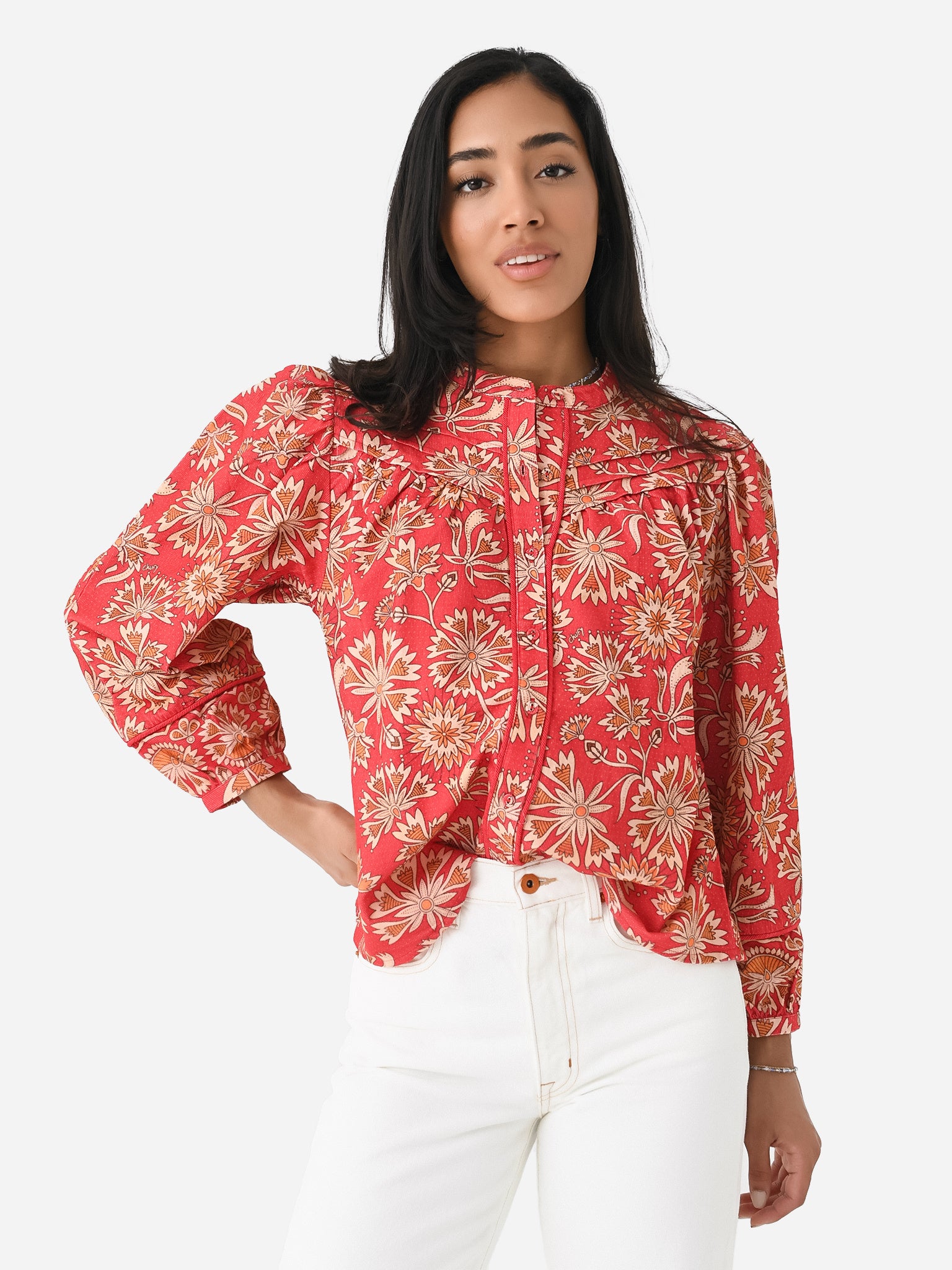 Chufy Women's Ilse Organic Cotton Blouse - Saint Bernard