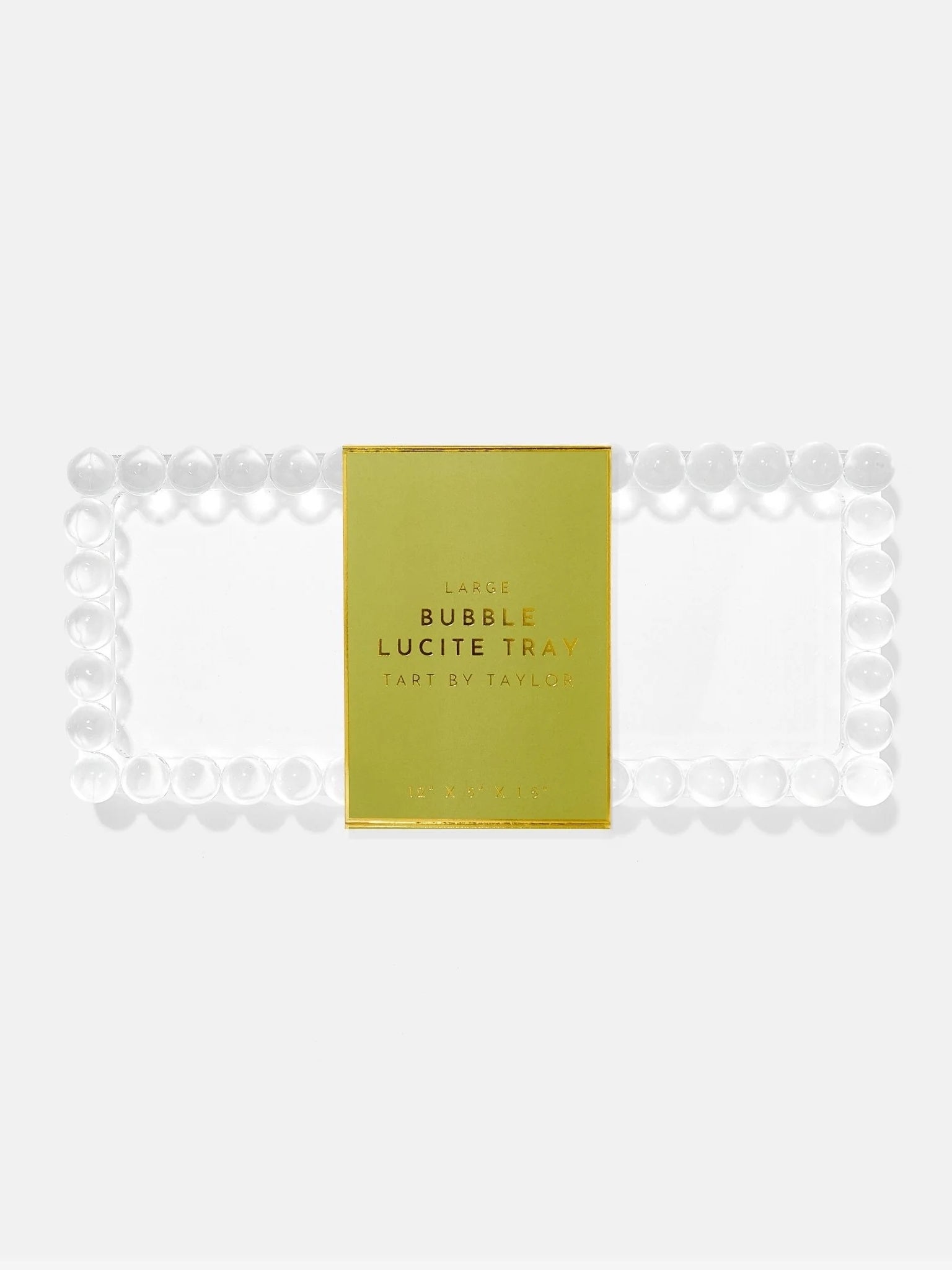 Tart By Taylor Large Bubble Lucite Tray - Saint Bernard