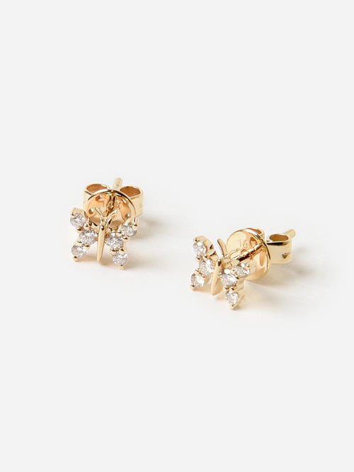 Francie B. Butterfly Stud Earrings