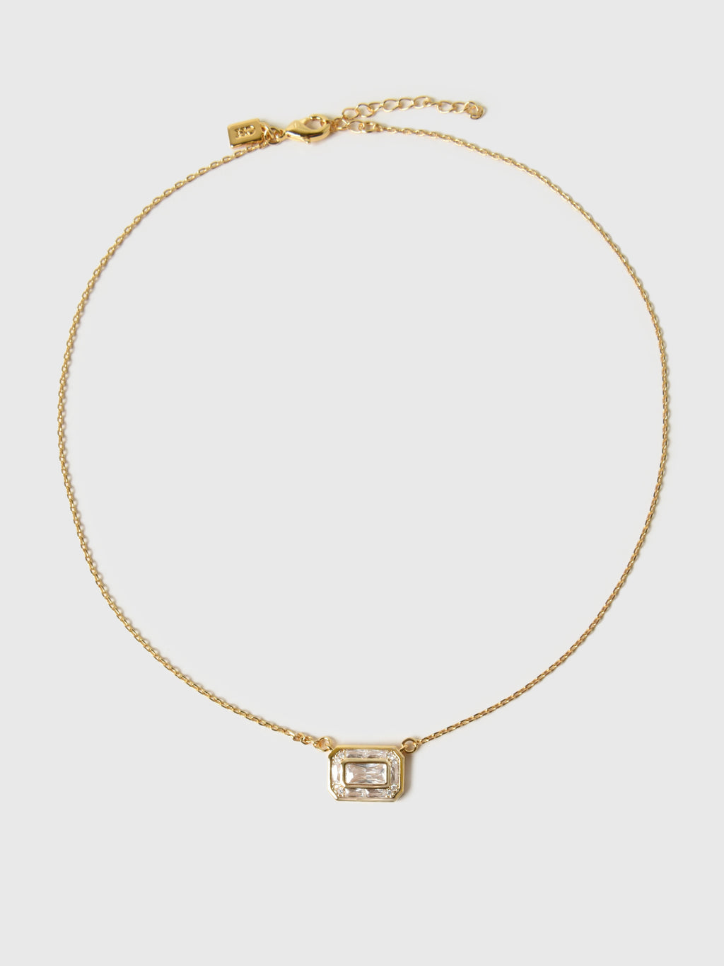 Baguette Frame NecklacexGOLD-alt2