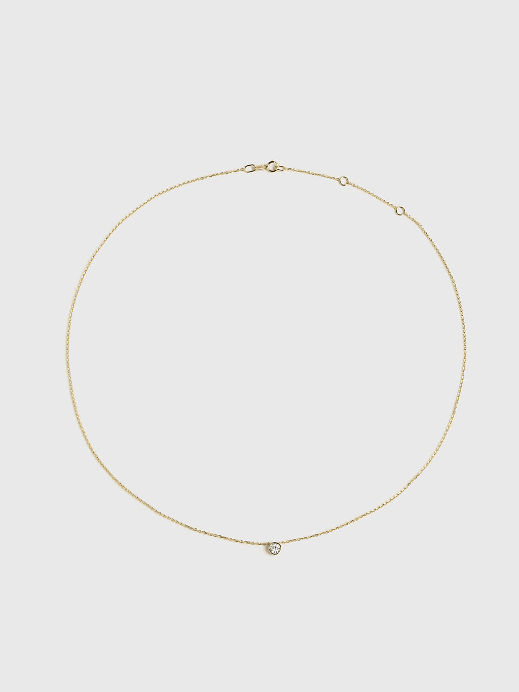 Bezel Diamond Illusion NecklacexGOLD-alt1
