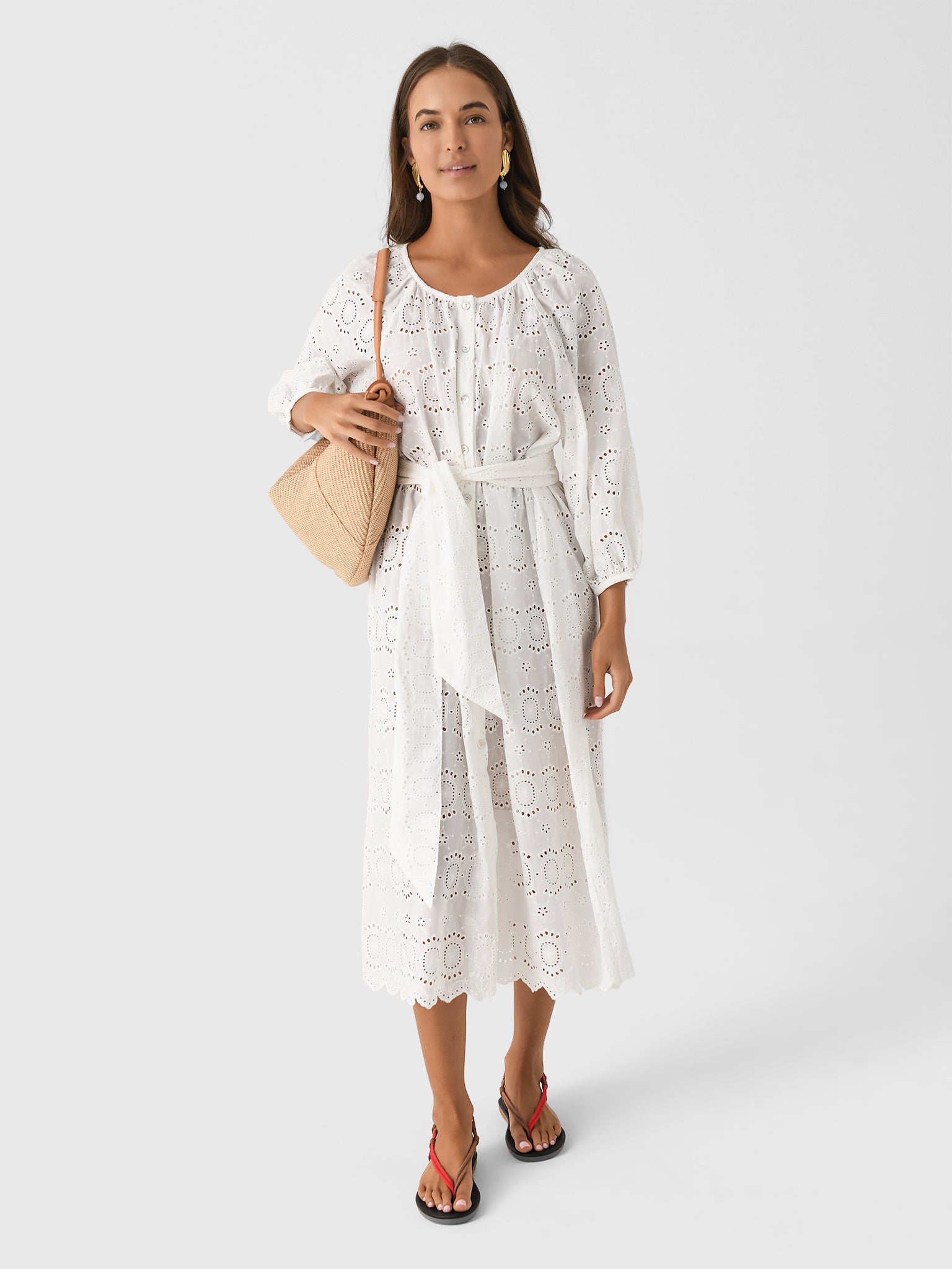 Natalie Martin Women's Alex Sash Midi Dress - Saint Bernard