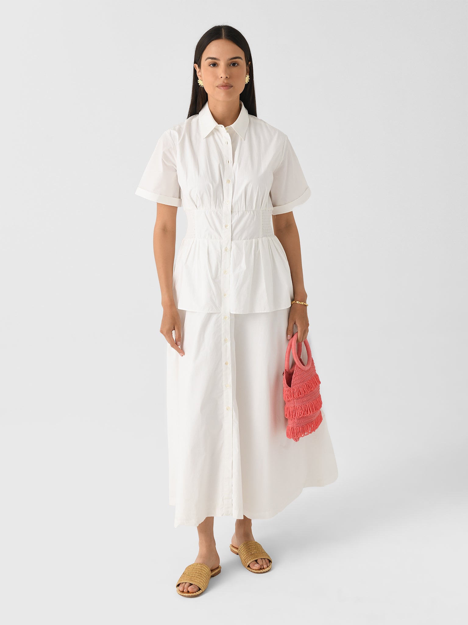Rosie Assoulin Women's Boogie Woogie Bugle Boy Dress - White