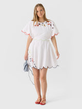 Rosie Assoulin Women's Scalloped Buttercup Dress - Saint Bernard