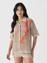 My Beachy Side Women's Atlas Hand-Crochet Cardigan - Saint Bernard