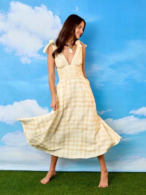 Rosie Assoulin Women's Bow Shoulder Dress