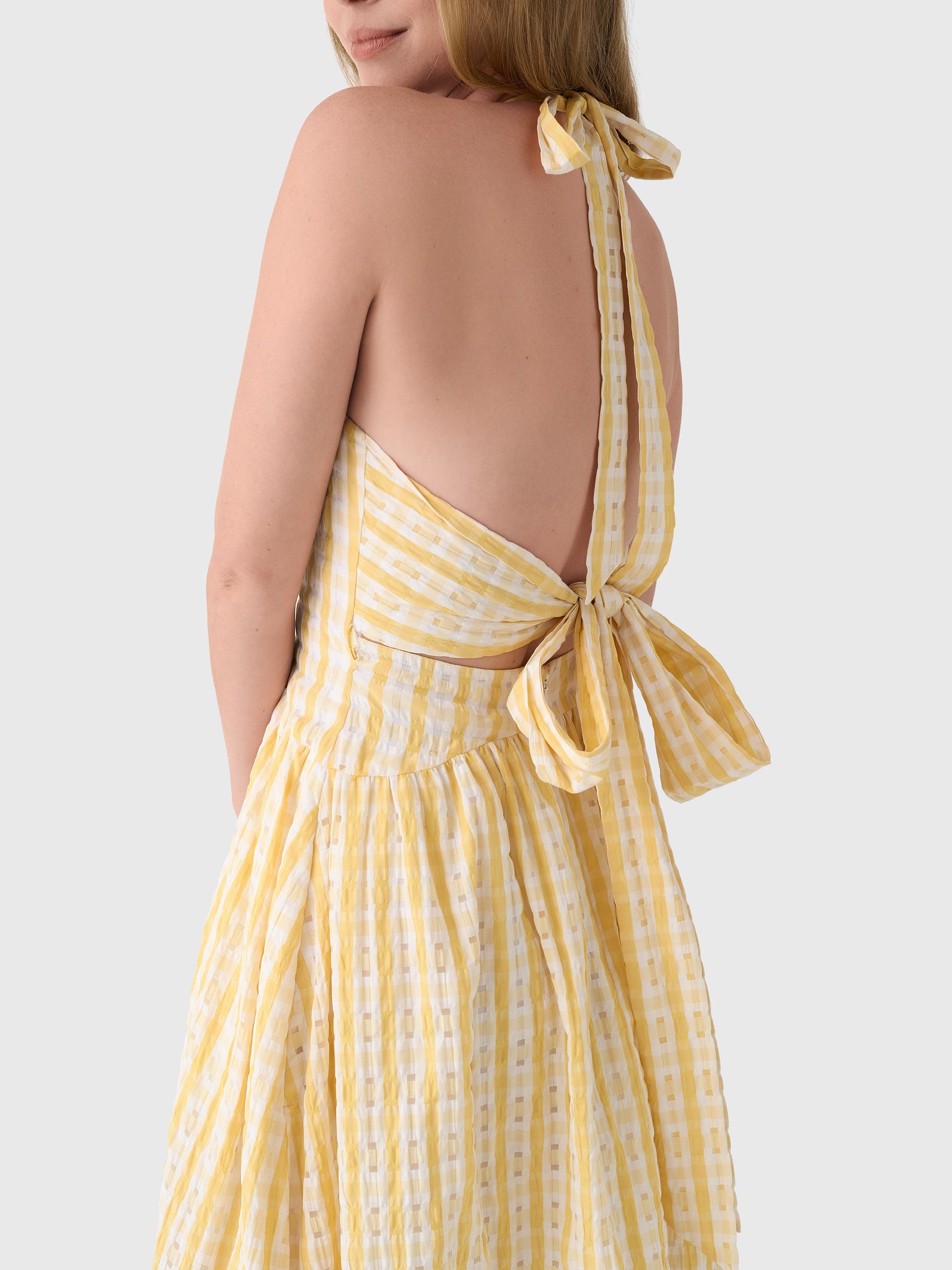 Rosie Assoulin Women's Halter in the Name of Love Dress - Saint Bernard