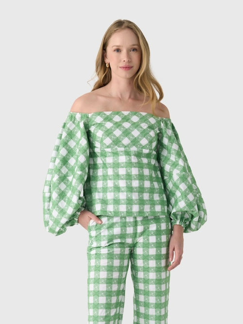 Rosie Assoulin Women's Empire Balloon Sleeve Top