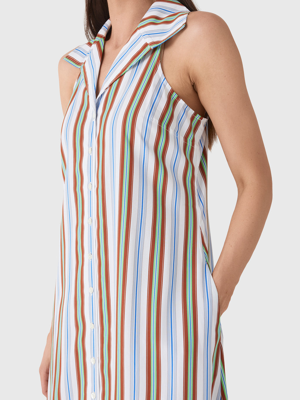 Rosie Assoulin Women's Take It or Sleeveless Dress - Saint Bernard