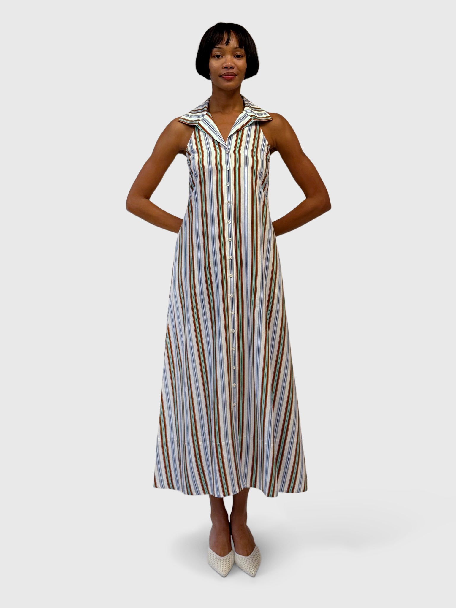Rosie Assoulin Women's Take It or Sleeveless Dress - Saint Bernard