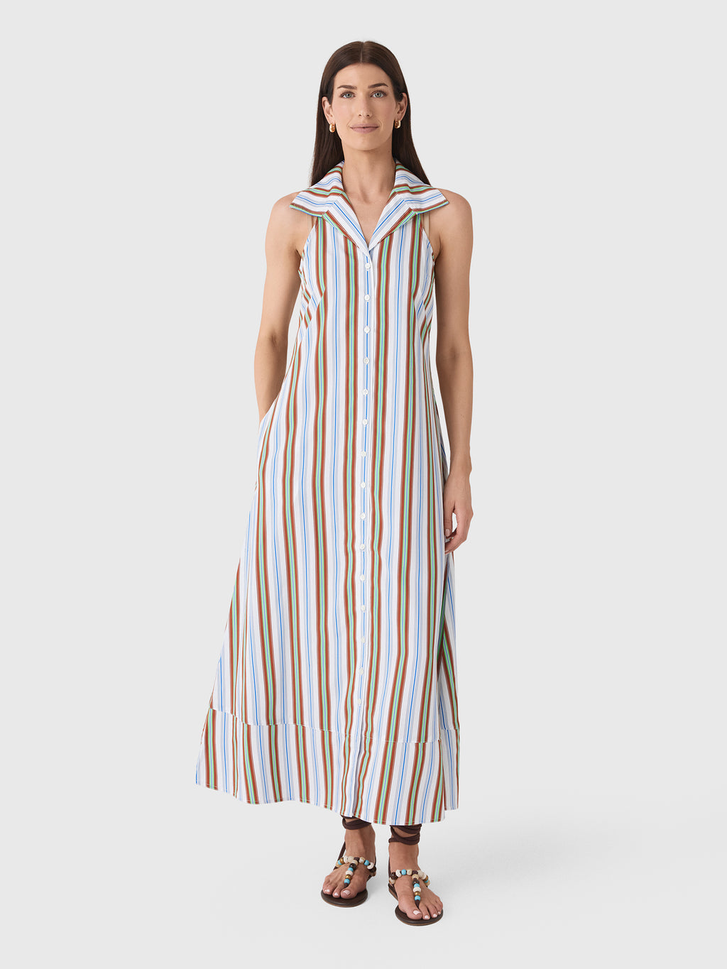 Rosie Assoulin Women's Take It or Sleeveless Dress - Saint Bernard