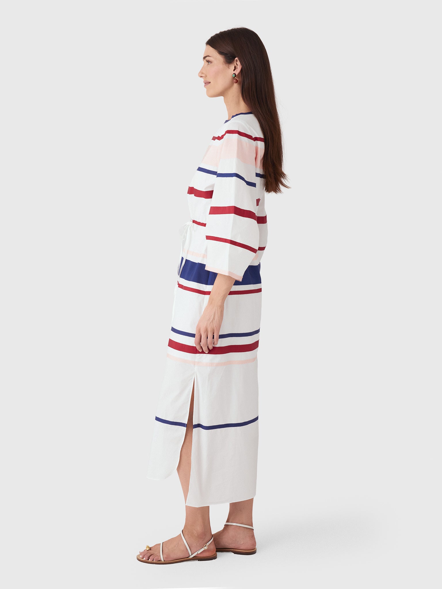 Rosie Assoulin Women's Ribbon Caftan Dress - Saint Bernard