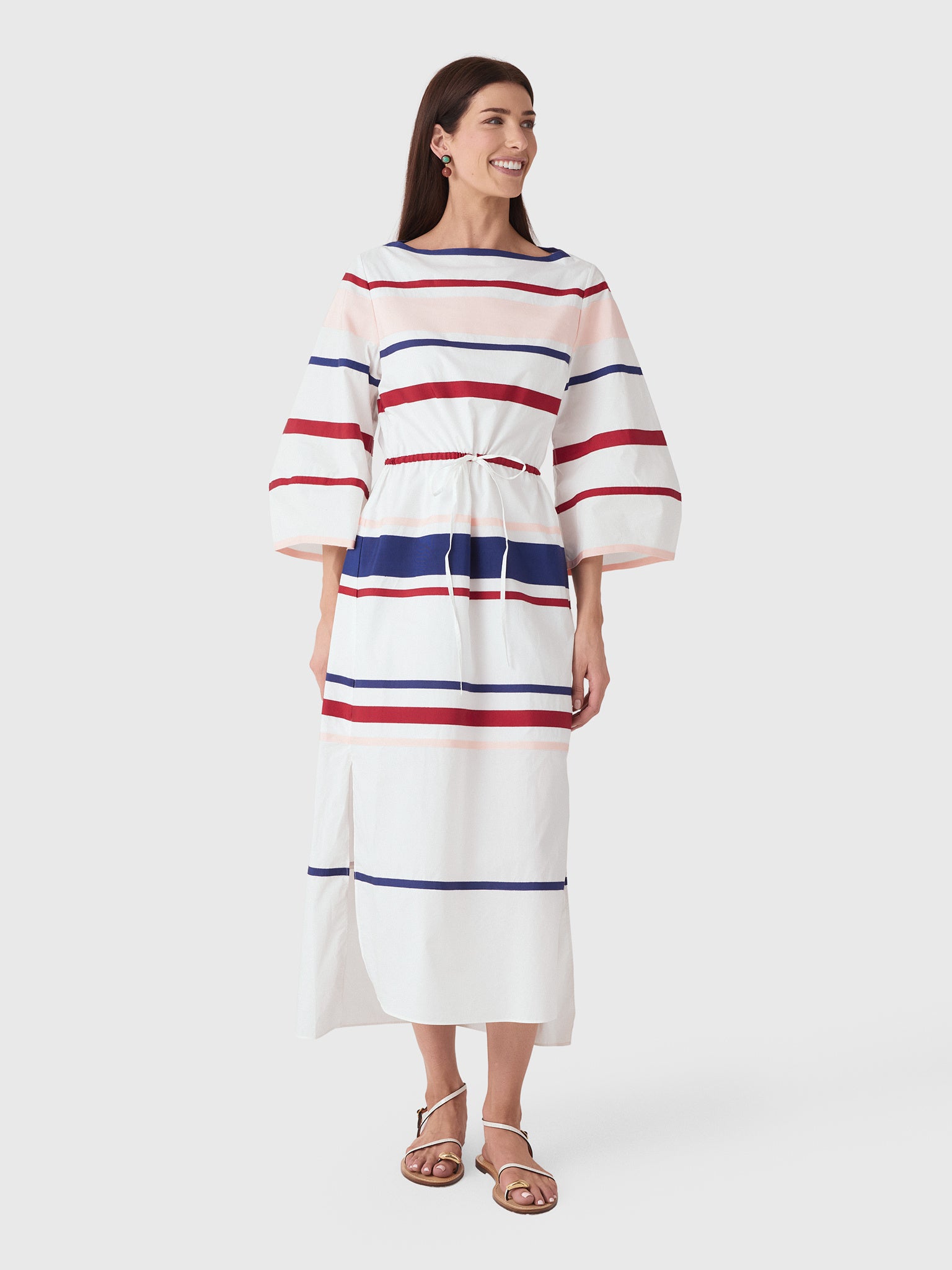 Rosie Assoulin Women's Ribbon Caftan Dress - Saint Bernard