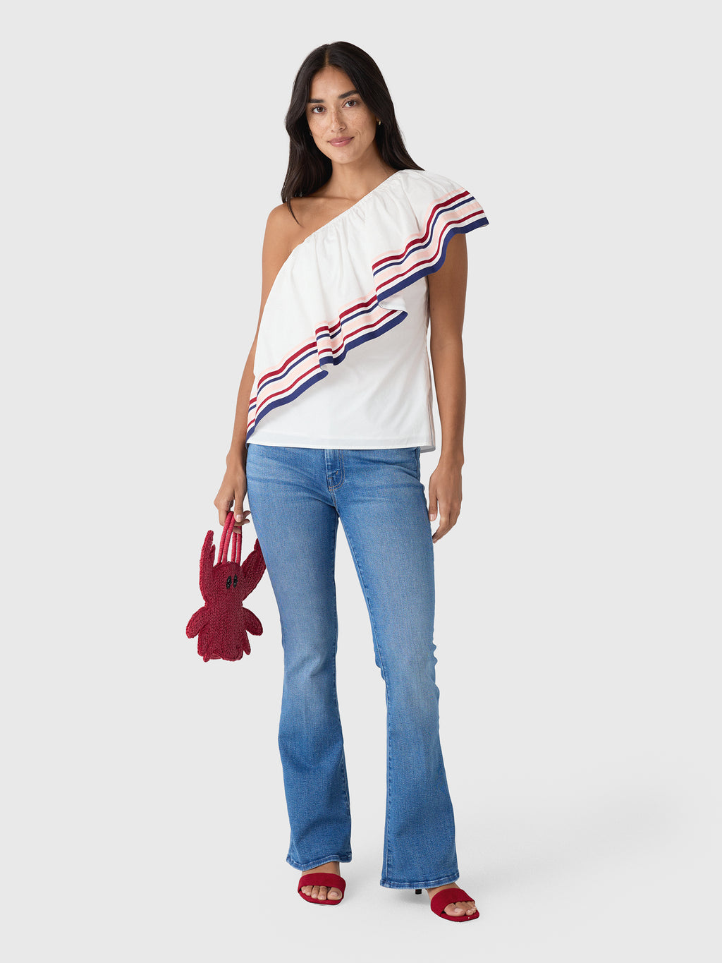 Rosie Assoulin Women's Ribbon Wedge Top - Saint Bernard