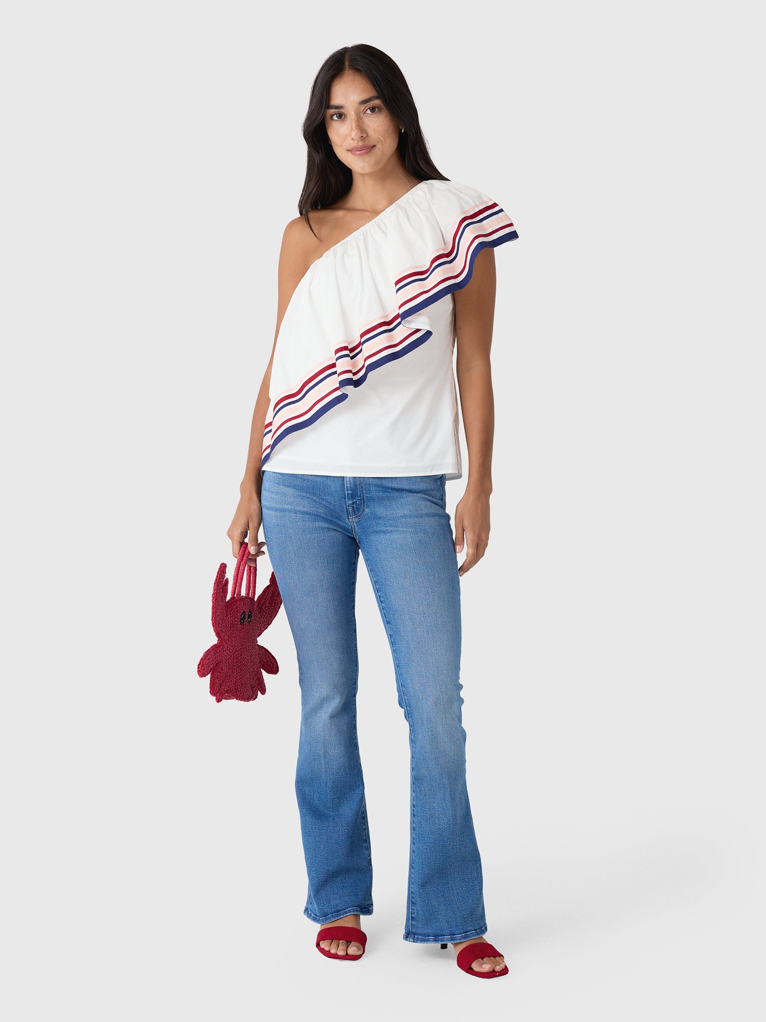 Rosie Assoulin Women's Ribbon Wedge Top - Saint Bernard