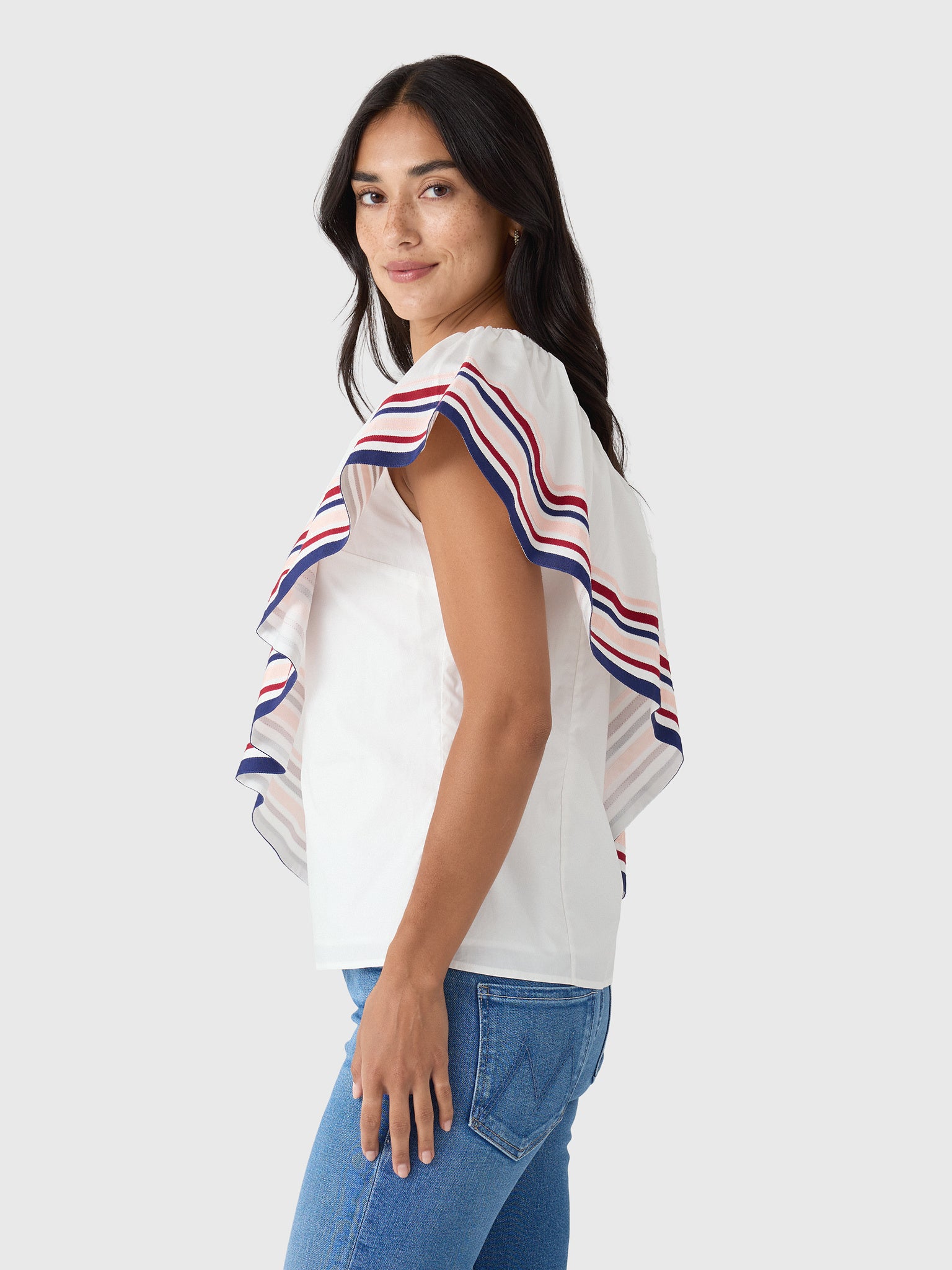 Rosie Assoulin Women's Ribbon Wedge Top - Saint Bernard