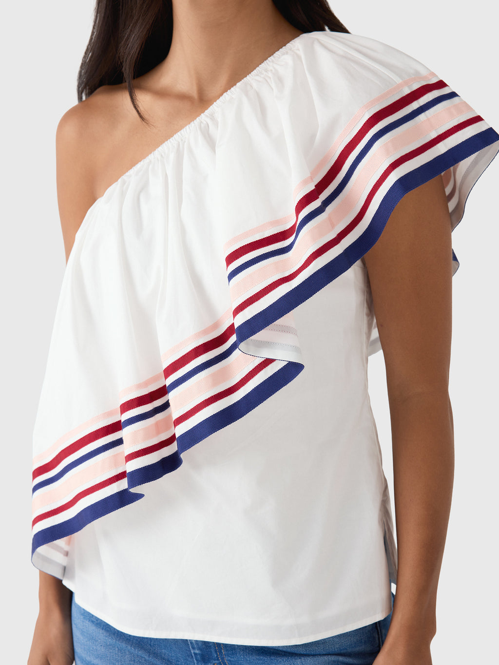 Rosie Assoulin Women's Ribbon Wedge Top - Saint Bernard