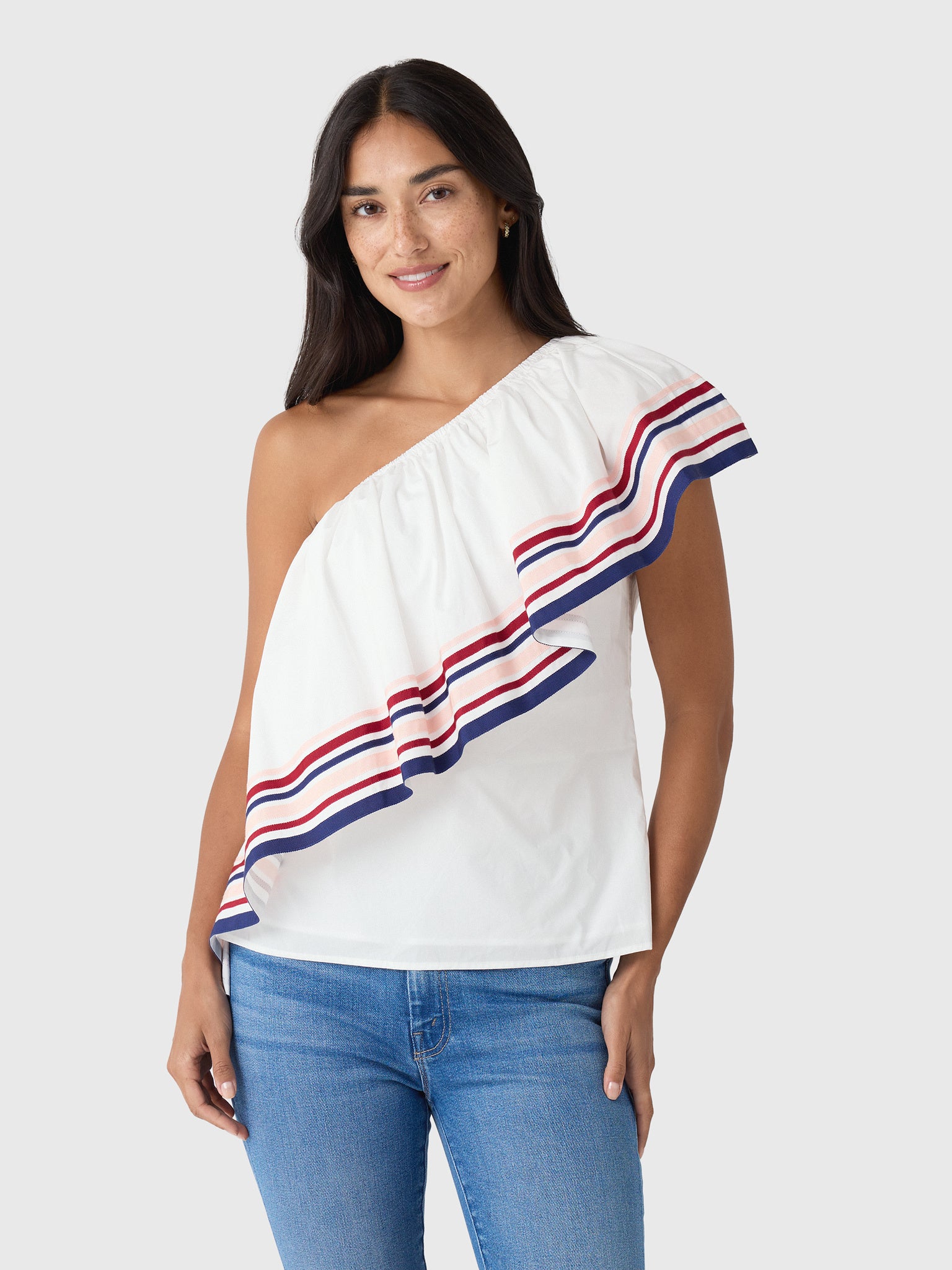Rosie Assoulin Women's Ribbon Wedge Top - Saint Bernard