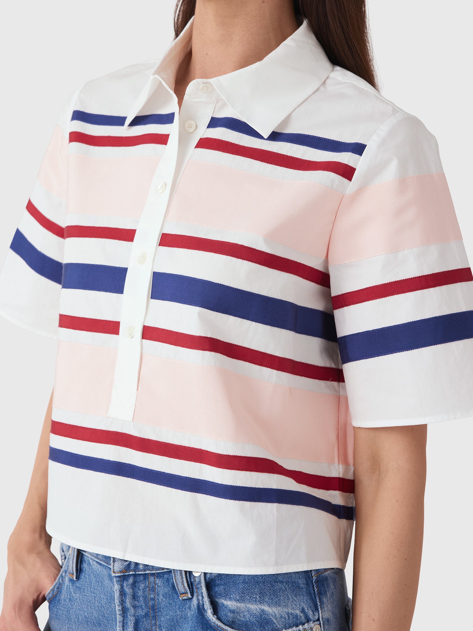 Rosie Assoulin Women's Ribbon Rugby Top - Saint Bernard