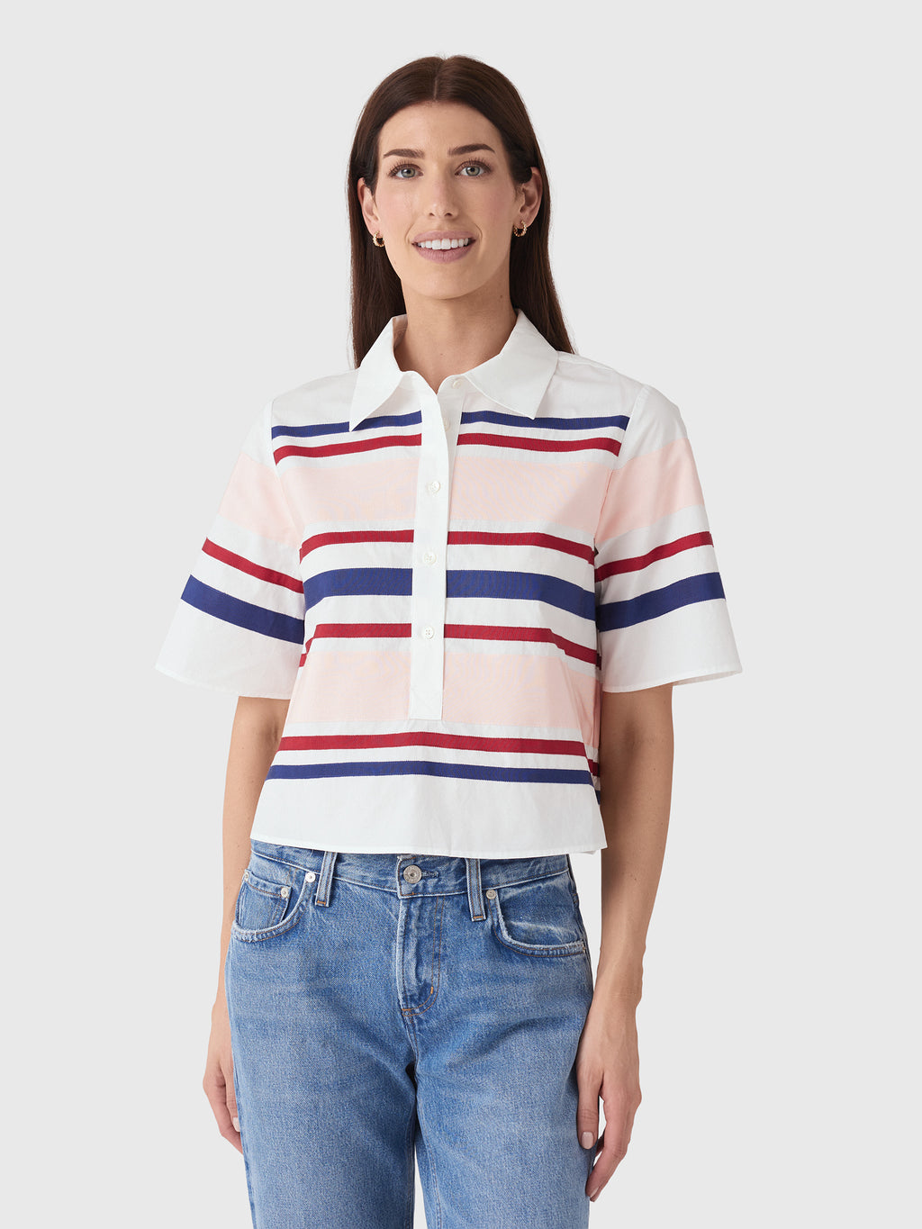 Rosie Assoulin Women's Ribbon Rugby Top - Saint Bernard