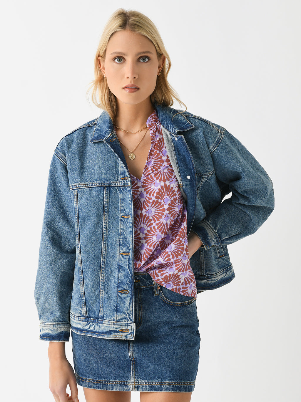 Outland Denim Women's Eddie Denim Jacket - Saint Bernard
