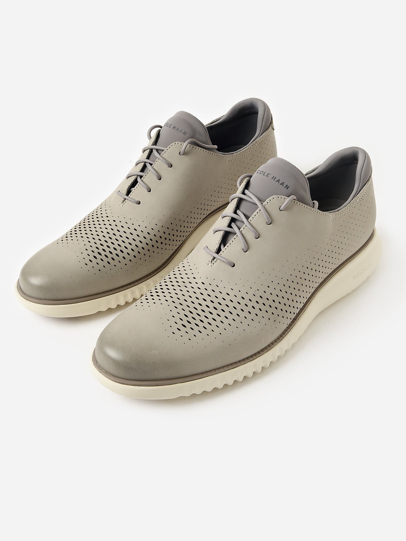 Cole Haan Men's 2.ZerøGrand Lined Laser Wingtip Oxford - Saint Bernard