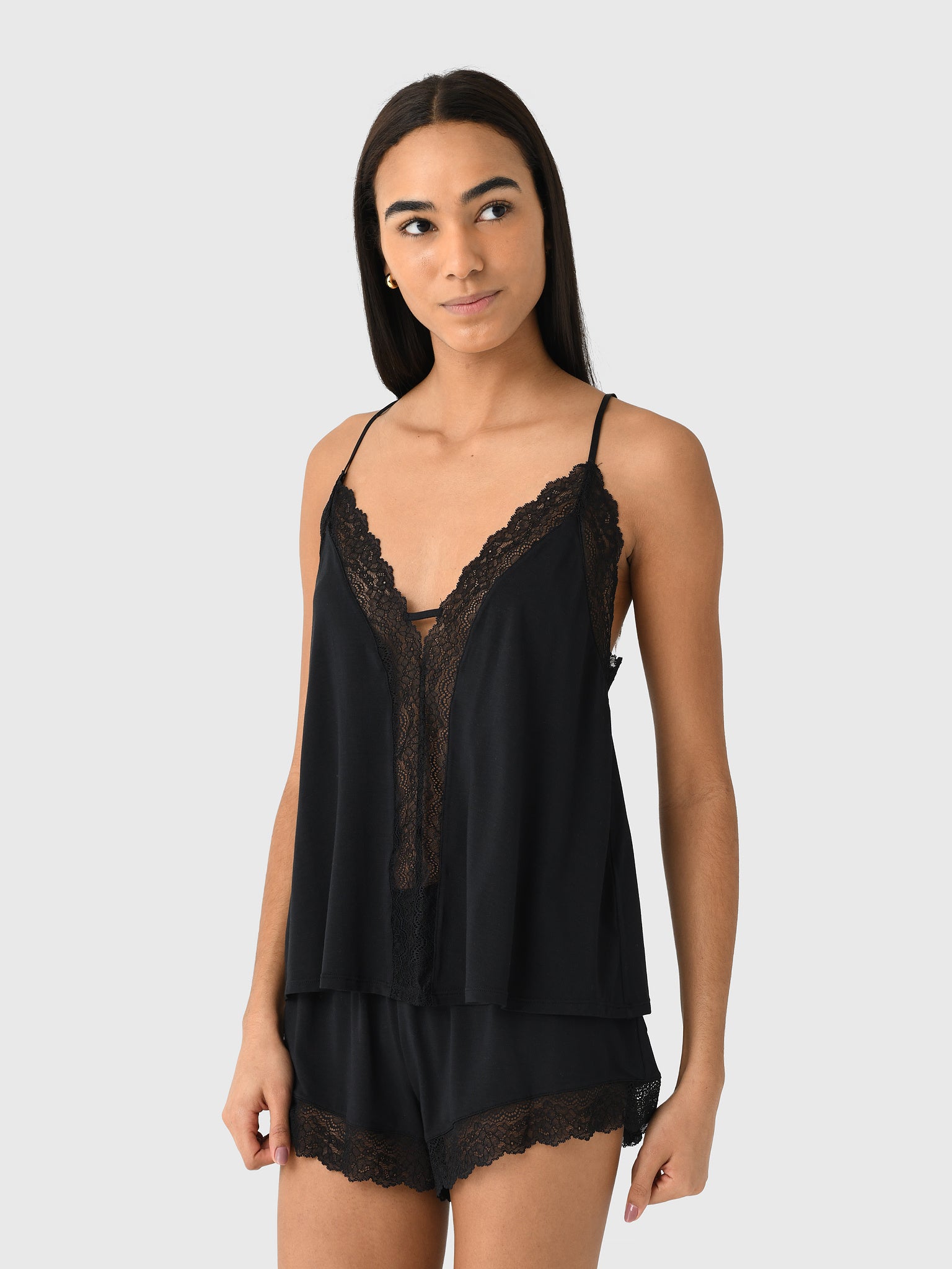 Eberjey Women's Lara Cami & Short Pajama Set - Saint Bernard