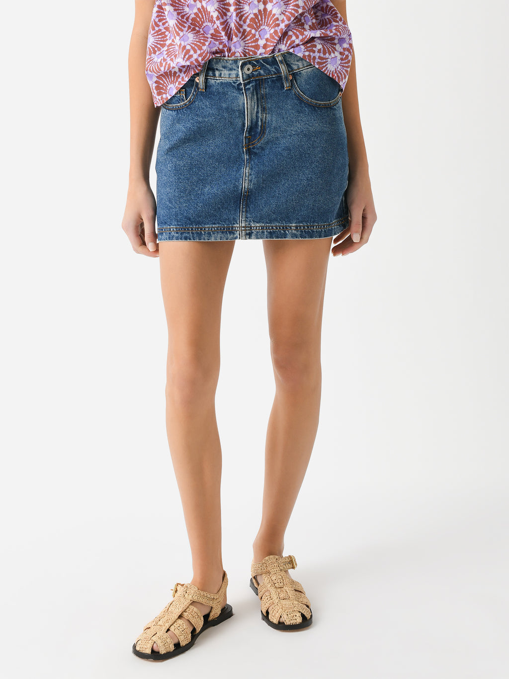 Outland Denim Women's Poppy Mini Skirt - Saint Bernard