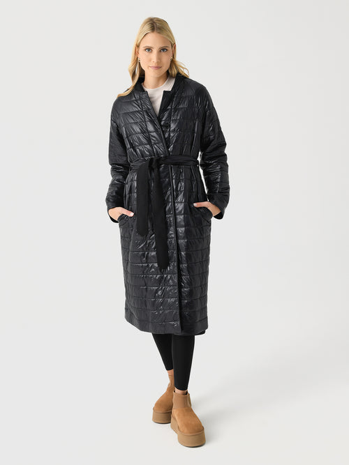 Herno Women's Belted Reversible Quilted Coat