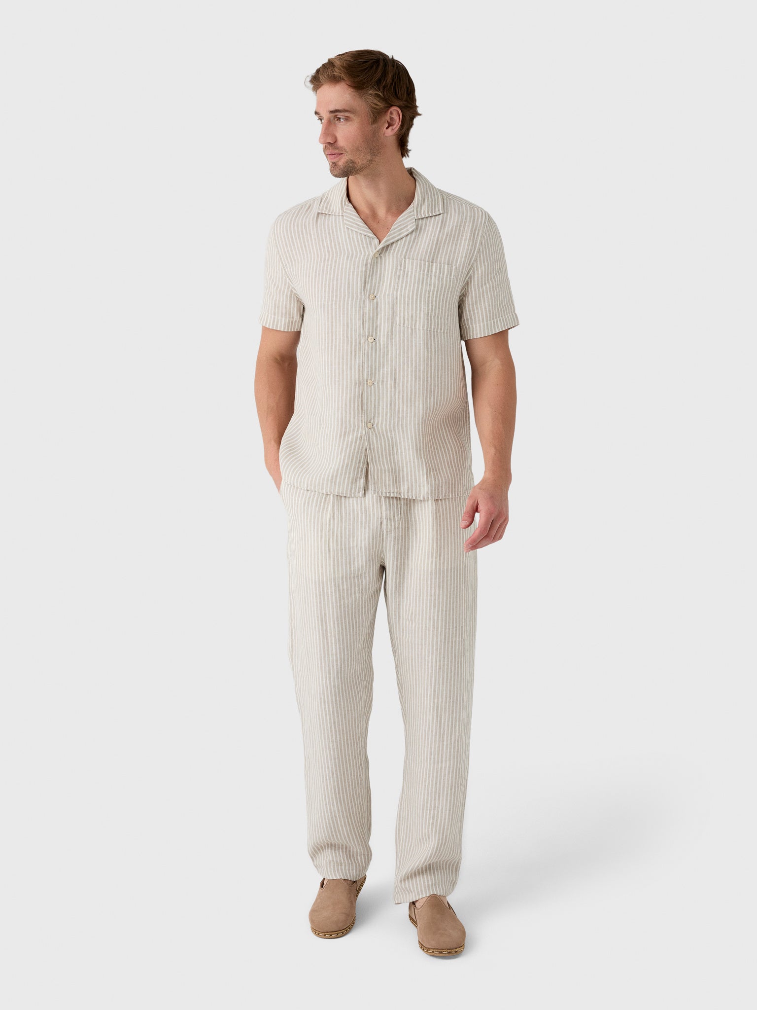 Alex Crane Men's Camp Shirt - Saint Bernard