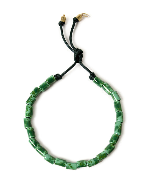 Her New Tribe Small Candy Malachite Necklace - Saint Bernard