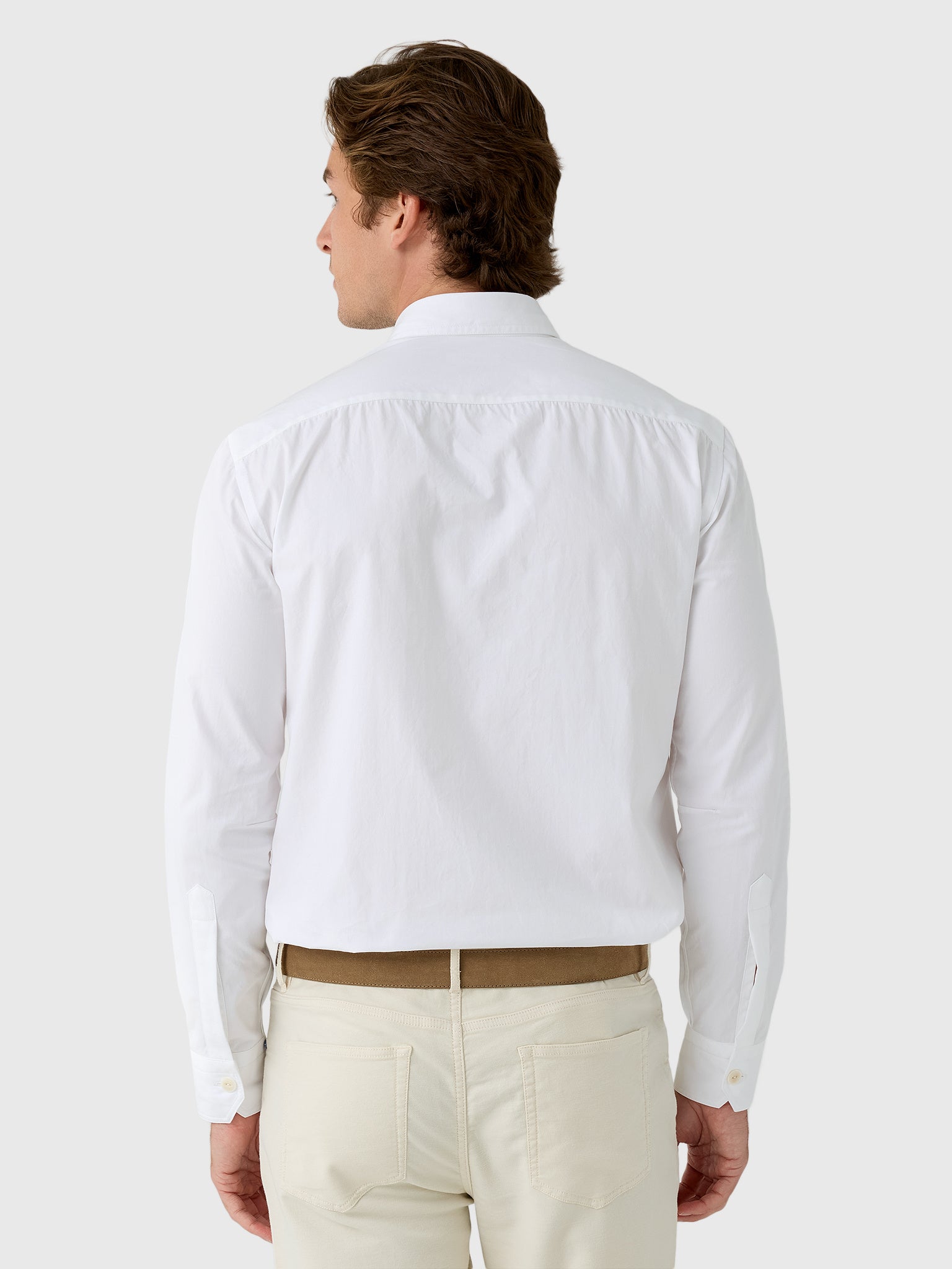 Salvatore Piccolo Men's Long Sleeve Cotton Shirt - Saint Bernard