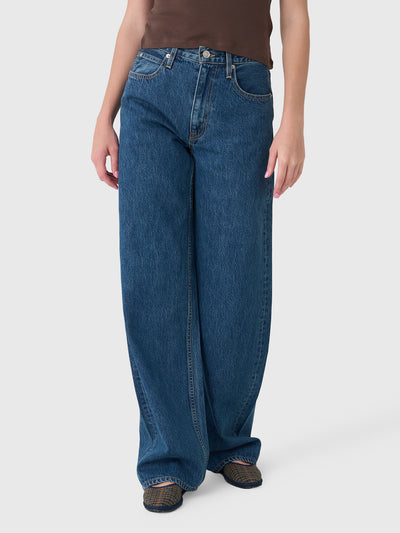 SLVRLAKE Women's Cassie Barrel Leg Jean - Saint Bernard