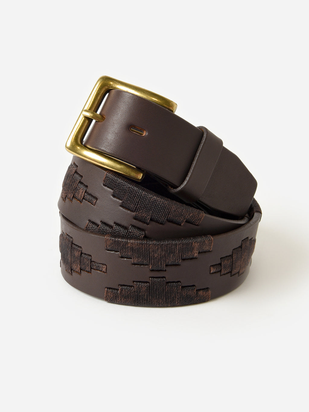 La Matera Men's Limited Edition: Castano Polo Belt - Saint Bernard