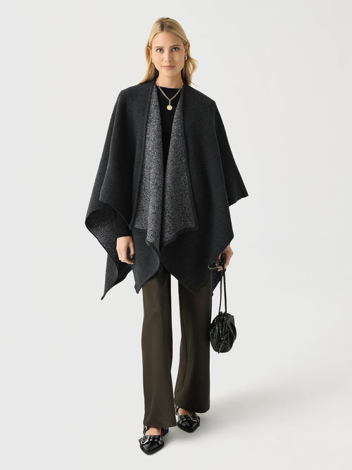 Vince Women's Wool-Blend Bouclé Cape