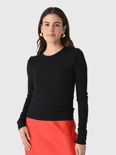Eterne Women's Long Sleeve Fitted Top - Saint Bernard