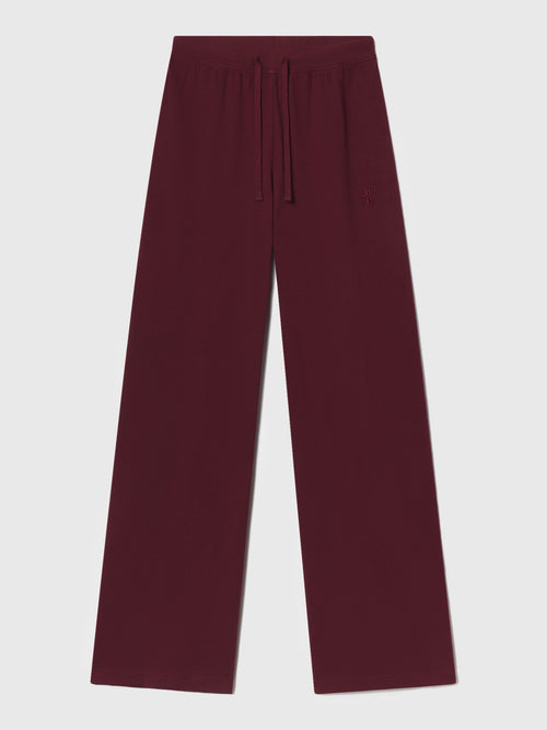 Eterne Women's Drawstring Wide Leg Sweatpant