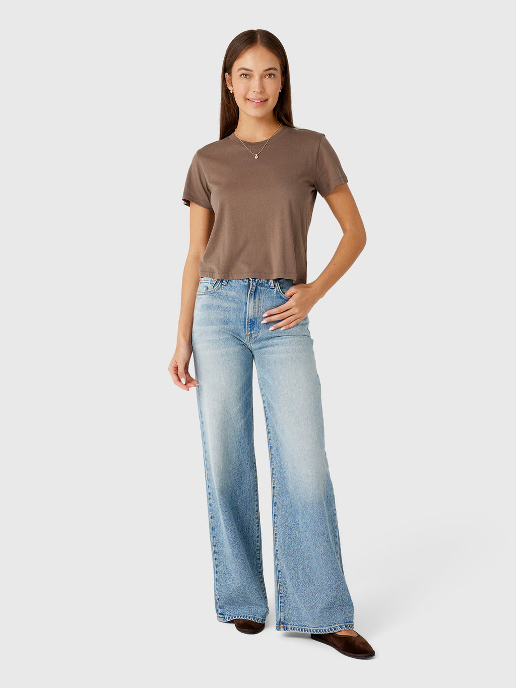 Eterne Women's Short Sleeve Boxy Tee - Saint Bernard